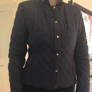 ZARA Navy Quilted Jacket